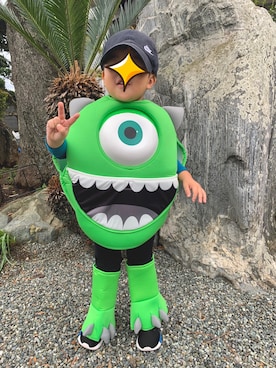 「マイク」｜HRK ma3さん（キッズ・90cm）の秋コーディネート