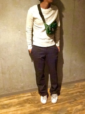 「Drifter（ドリフター）のアイテム」を使った、けにちさん（メンズ・176cm）の秋コーディネート