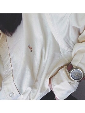 「Ralph Lauren」｜「アイテム（アナログ腕時計）」を使った、mさん（レディース・160cm）の春コーディネート