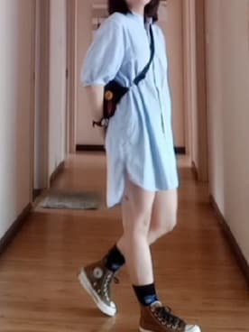 「基础款」｜「アイテム（アナログ腕時計）」を使った、SEIIIさん（レディース・161cm）の夏コーディネート