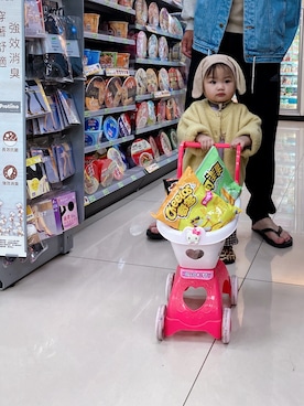 「kids fashion」｜Qinyu.Hさん（キッズ・70cm）の春コーディネート