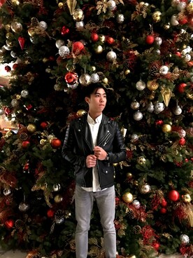 「H&M（エイチ・アンド・エム）のアイテム（ジャケット/アウター）」を使った、Matthew Loさん（メンズ・165cm・10代）の冬コーディネート