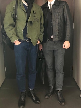 「initial（イニシャル）のアイテム」を使った、williammmmさん（メンズ・181cm）の春コーディネート