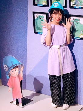 「ピクサー展」｜haruさん（レディース・154cm）の春コーディネート