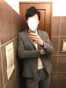 「BLISS POINT（ブリスポイント）のアイテム（ジャケット/アウター）」を使った、Yujiさん（メンズ・185cm）の冬コーディネート