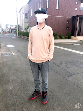 「nonnative（ノンネイティブ）のアイテム（Tシャツ/カットソー）」を使った、マドンさんさん（メンズ・175cm）の春コーディネート