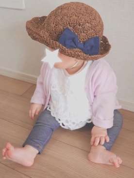 「ラベンダー」｜G☆AAiさん（キッズ・70cm）の春コーディネート