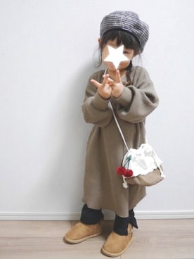 「BARNSsohostreet（バーンズソーホーストリート）のアイテム」を使った、G☆AAiさん（キッズ・90cm）の秋コーディネート