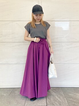 「URBAN RESEARCH Sonny Label（アーバンリサーチサニーレーベル）のアイテム（ブレスレット）」を使った、アコさん（レディース・148cm）の春コーディネート