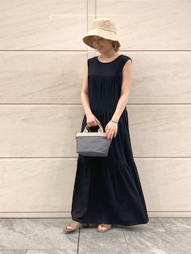 「URBAN RESEARCH Sonny Label（アーバンリサーチサニーレーベル）のアイテム（ハット）」を使った、アコさん（レディース・148cm）の夏コーディネート