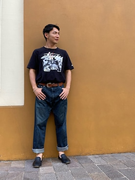 「インスタやってます」｜「アイテム（スリッポン）」を使った、まもるさん（メンズ・175cm）の夏コーディネート