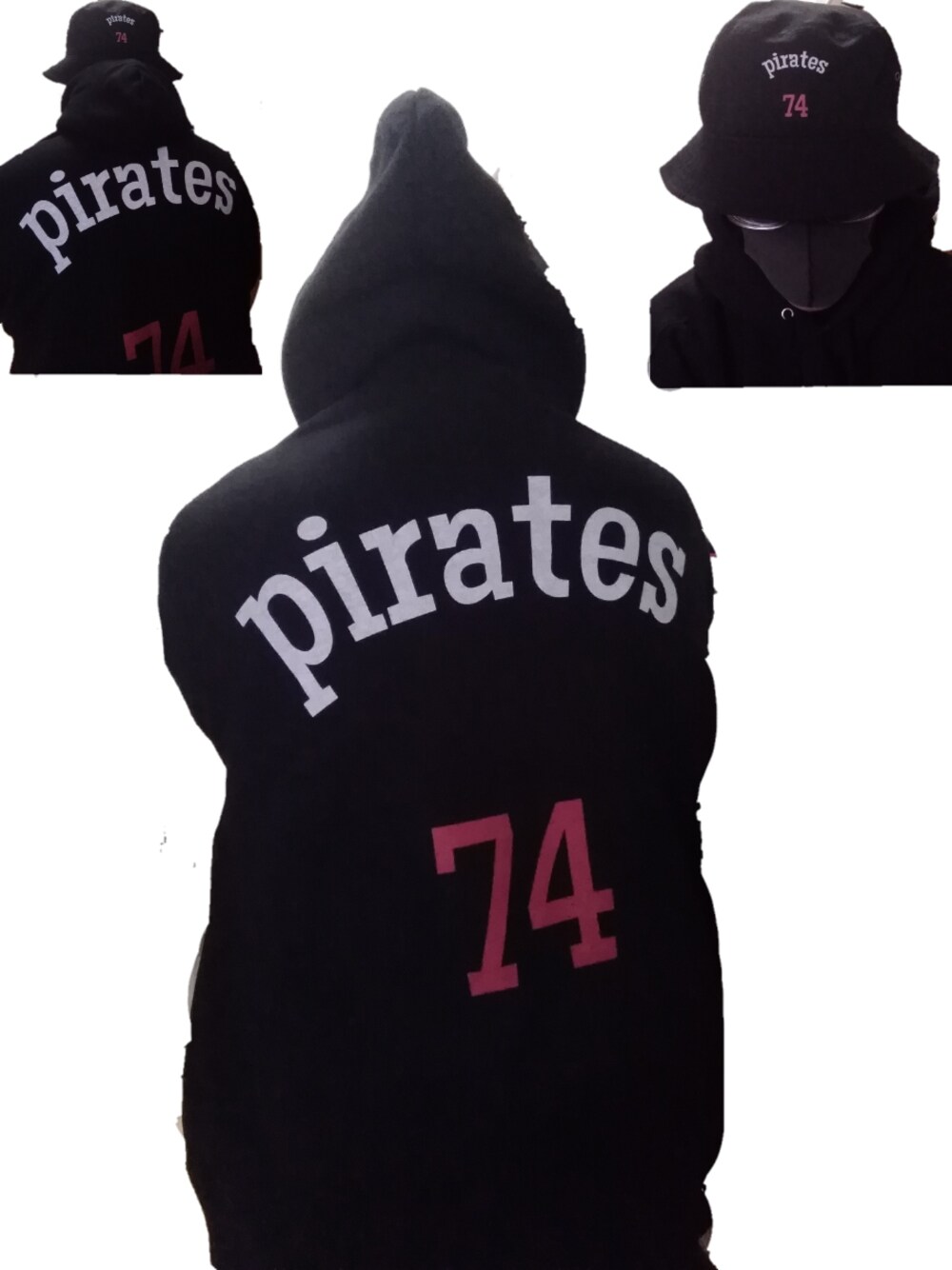 「オリジナルプリント、ワントーンコーデ、ストリートコーデ、おうち、セットアップスタイル」｜「United Athleのアイテム（パーカー、ブラック系）」を使った、ノリスケさん（メンズ・170cm）の春コーディネートの1枚目の写真
