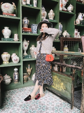 「IDのアイテム」を使った、gnituhcnafさん（レディース・161cm）の冬コーディネート