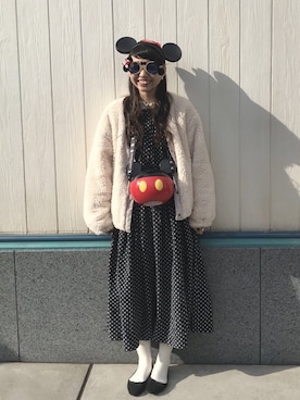 「白タイツ」｜とあさん（レディース・159cm・10代）の冬コーディネート