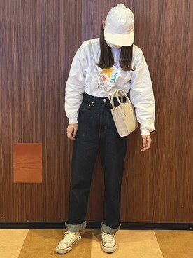 「CONVERSE（コンバース）のconverse（コンバース） ALL STAR OX（オールスターOX）（スニーカー）」を使った、とあさん（レディース・160cm）の春コーディネート