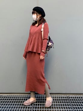 「おちびさん」｜「アイテム（ワンピース/ドレス）」を使った、Million Caratsさん（レディース・153cm）の冬コーディネート