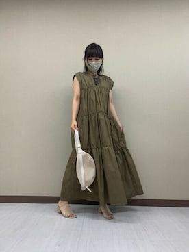 「夏秋ミックス」｜「アイテム（ワンピース/ドレス）」を使った、Million Caratsさん（レディース・153cm）の夏コーディネート