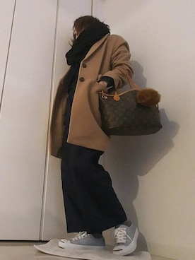 「LouisVuitton」｜「アイテム（デニムジャケット）」を使った、chimezo_さん（レディース・158cm）の春コーディネート