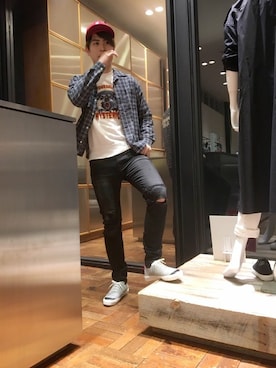 endyさん（メンズ・177cm）の春コーディネート