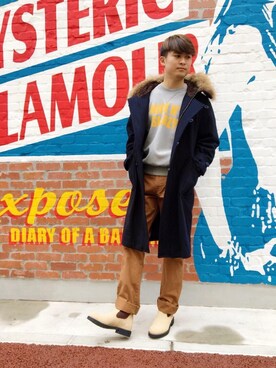 endyさん（メンズ・177cm）の冬コーディネート