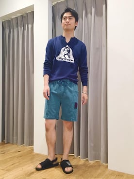 「サーフショーツ」｜endyさん（メンズ・177cm）の春コーディネート