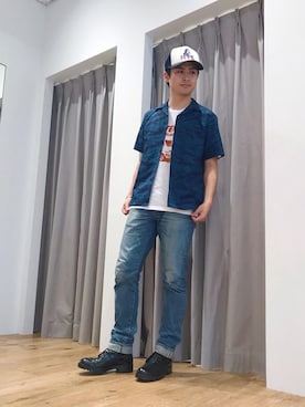 「カモフラージュ柄」｜endyさん（メンズ・177cm）の夏コーディネート