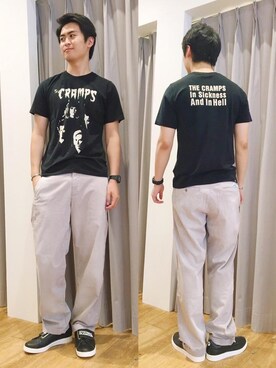 「THE CRAMPS」｜endyさん（メンズ・177cm）の夏コーディネート