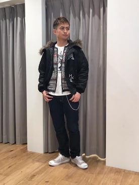 endyさん（メンズ・177cm）の冬コーディネート