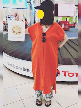 「RAY CASSIN（レイカズン）のアイテム（キャップ）」を使った、ゆっちゅさん（レディース・163cm）の秋コーディネート
