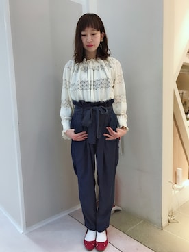 「接触冷感パンツ」｜sak!さん（レディース・153cm）の春コーディネート