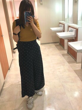 「マスタードイエロー」｜Rin ❤︎さん（レディース・162cm）の夏コーディネート