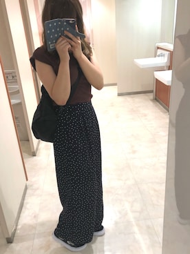 「ジーユー」｜Rin ❤︎さん（レディース・162cm）の夏コーディネート