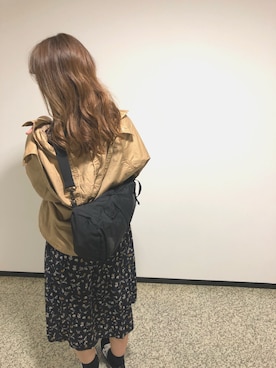 「ニコアンド」｜「アイテム（マウンテンパーカー）」を使った、Rin ❤︎さん（レディース・162cm）の秋コーディネート