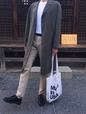 「daily look」｜「アイテム（その他アウター）」を使った、개구리さん（メンズ・185cm）の秋コーディネート