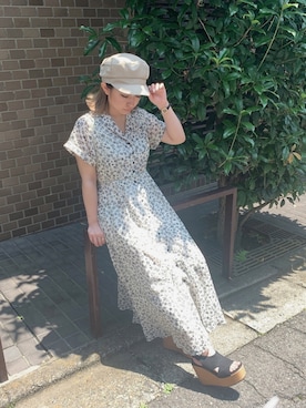 「アイテム（ブーティ）」を使った、HITOMIさん（レディース・151cm）の夏コーディネート