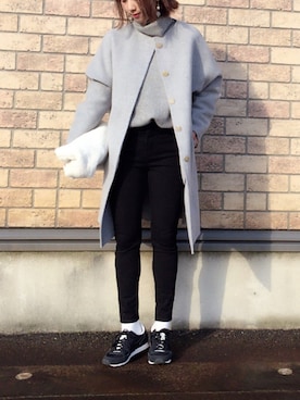 「プチプラミックス」｜asaminさん（レディース・162cm）の冬コーディネート