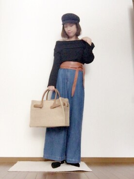 「LOWRYS FARM（ローリーズファーム）のセパレートパンプス　714388（パンプス）」を使った、asaminさん（レディース・162cm）の春コーディネート