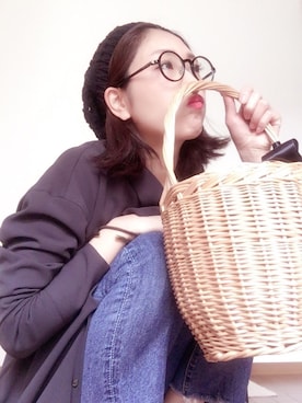 「Acne Studios（アクネストゥディオズ）のアイテム（アクセサリー）」を使った、asaminさん（レディース・162cm）の春コーディネート