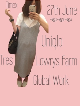 「キャミソールワンピ」｜jmsn_cさん（レディース・162cm）の夏コーディネート