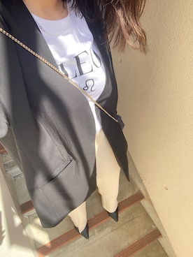 「ノーカラージャケット」｜「アイテム（腕時計）」を使った、jmsn_cさん（レディース・163cm）の春コーディネート