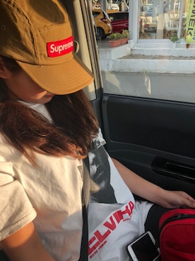 「Apple（-）のアイテム（財布/小物）」を使った、Rina Shimizuさん（レディース・160cm）の夏コーディネート