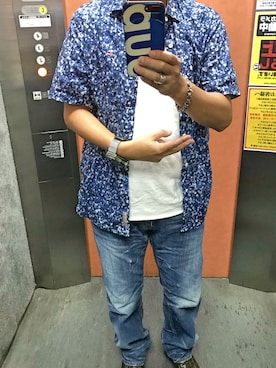 「v::room（ヴィルーム）のアイテム」を使った、うままさん（メンズ・172cm）の夏コーディネート