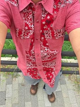 「Laundry（ランドリー）のアイテム」を使った、うままさん（メンズ・172cm）の秋コーディネート