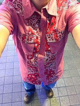 「Laundry（ランドリー）のアイテム」を使った、うままさん（メンズ・172cm）の秋コーディネート