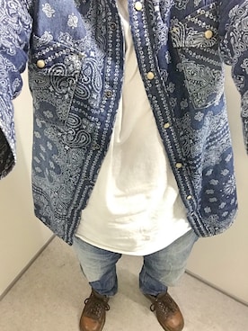 「v::room（ヴィルーム）のアイテム」を使った、うままさん（メンズ・172cm）の秋コーディネート