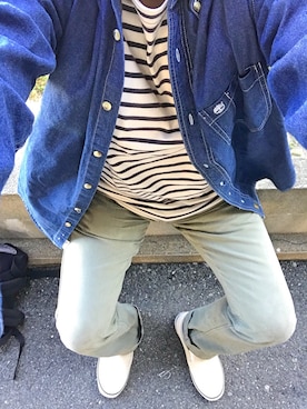 「BURGUS PLUS（バーガスプラス）のアイテム」を使った、うままさん（メンズ・172cm）の秋コーディネート