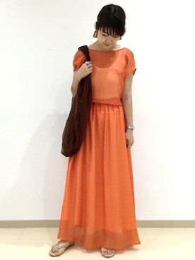 「SHIPS for women」｜西岡さん（レディース・162cm）の夏コーディネート