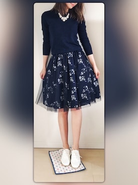「UNTITLED（アンタイトル）のアイテム（シューズ）」を使った、tsubame さん（レディース・157cm）の秋コーディネート