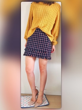 「マスタードイエロー」｜tsubame さん（レディース・157cm）の秋コーディネート