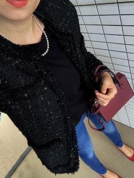 「赤い靴」｜tsubame さん（レディース・157cm）の秋コーディネート